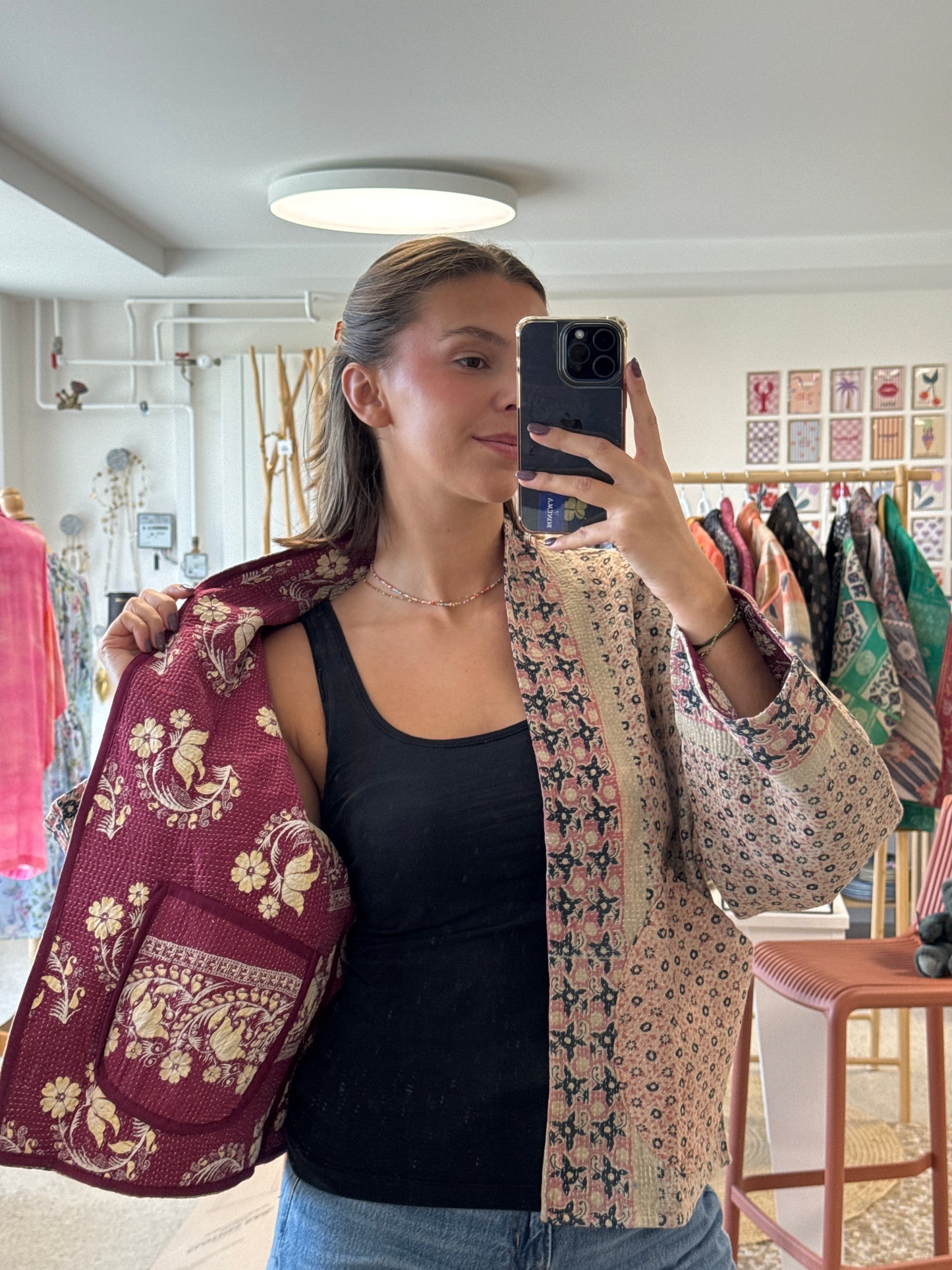 Veste courte - kantha vintage