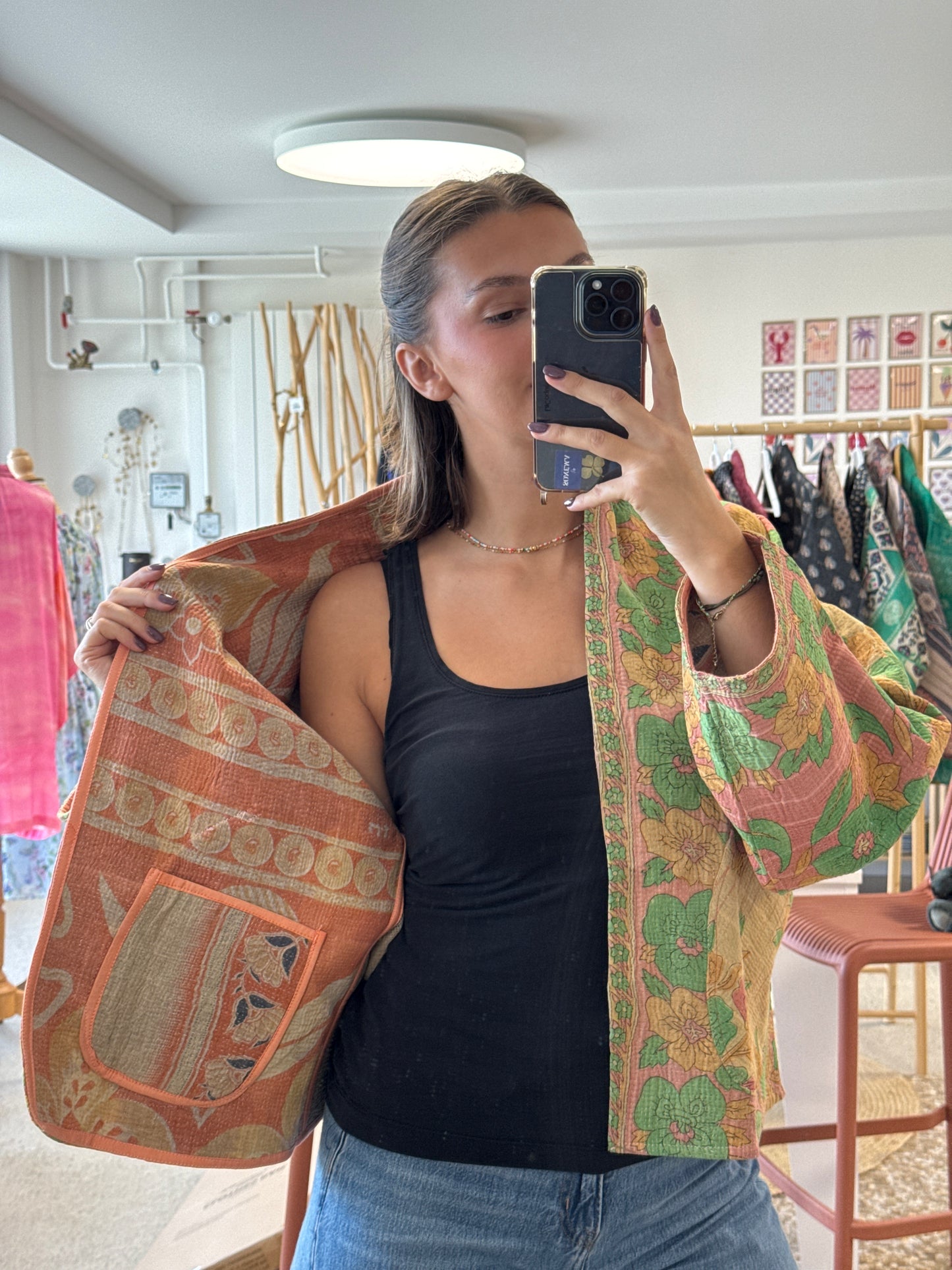 Veste courte - kantha vintage