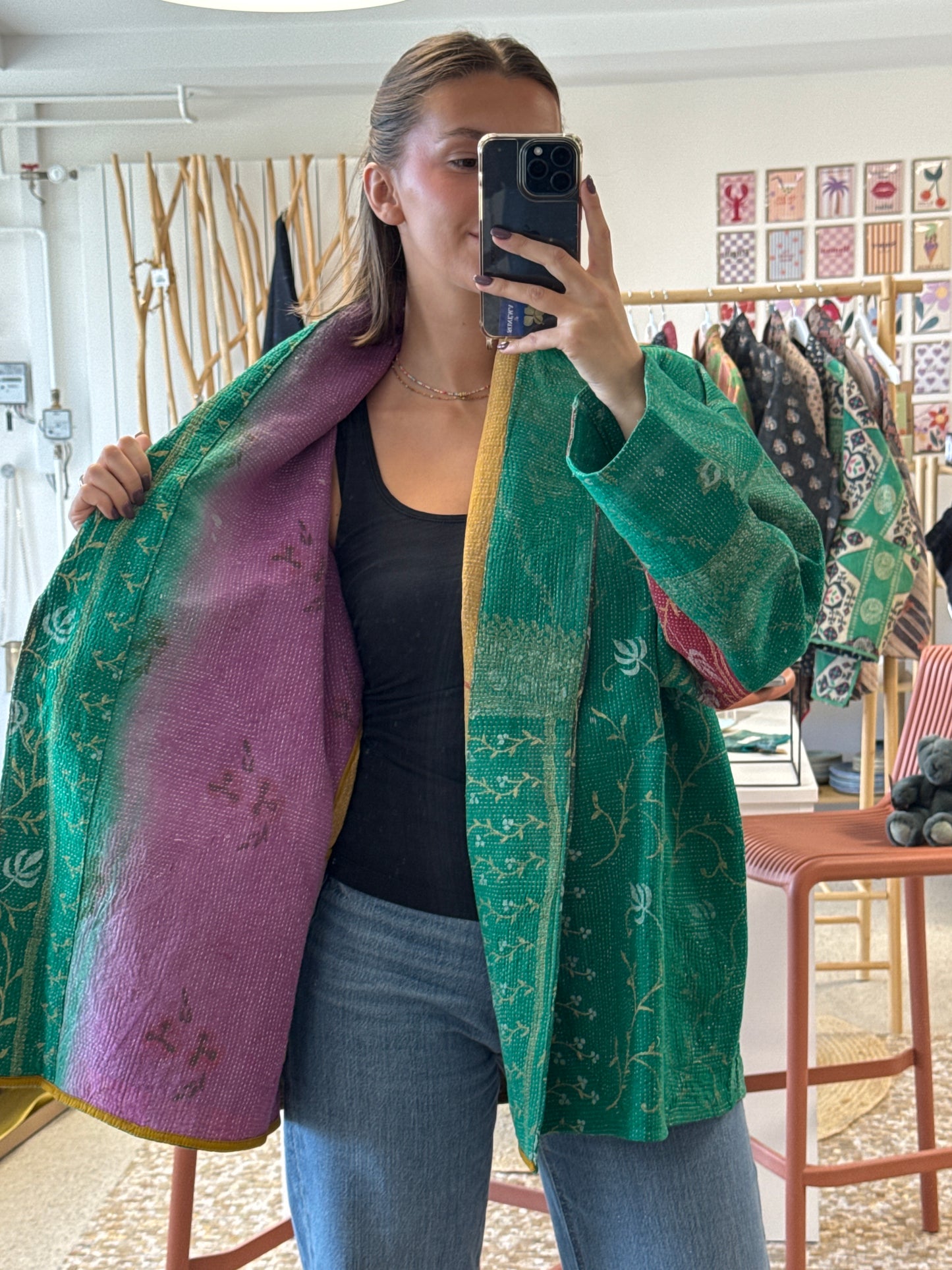 Veste longue - kantha vintage