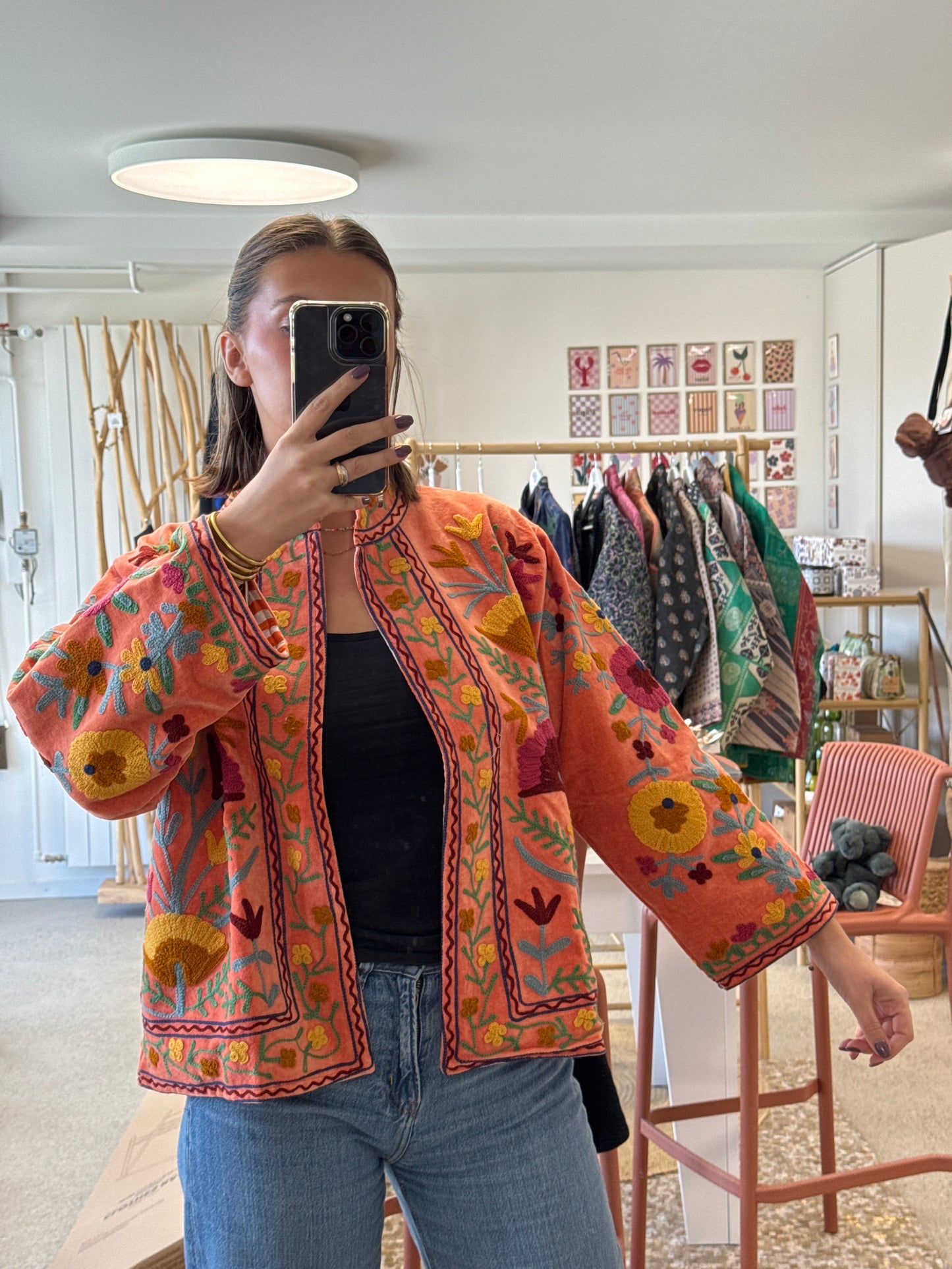 Veste - Velours brodé