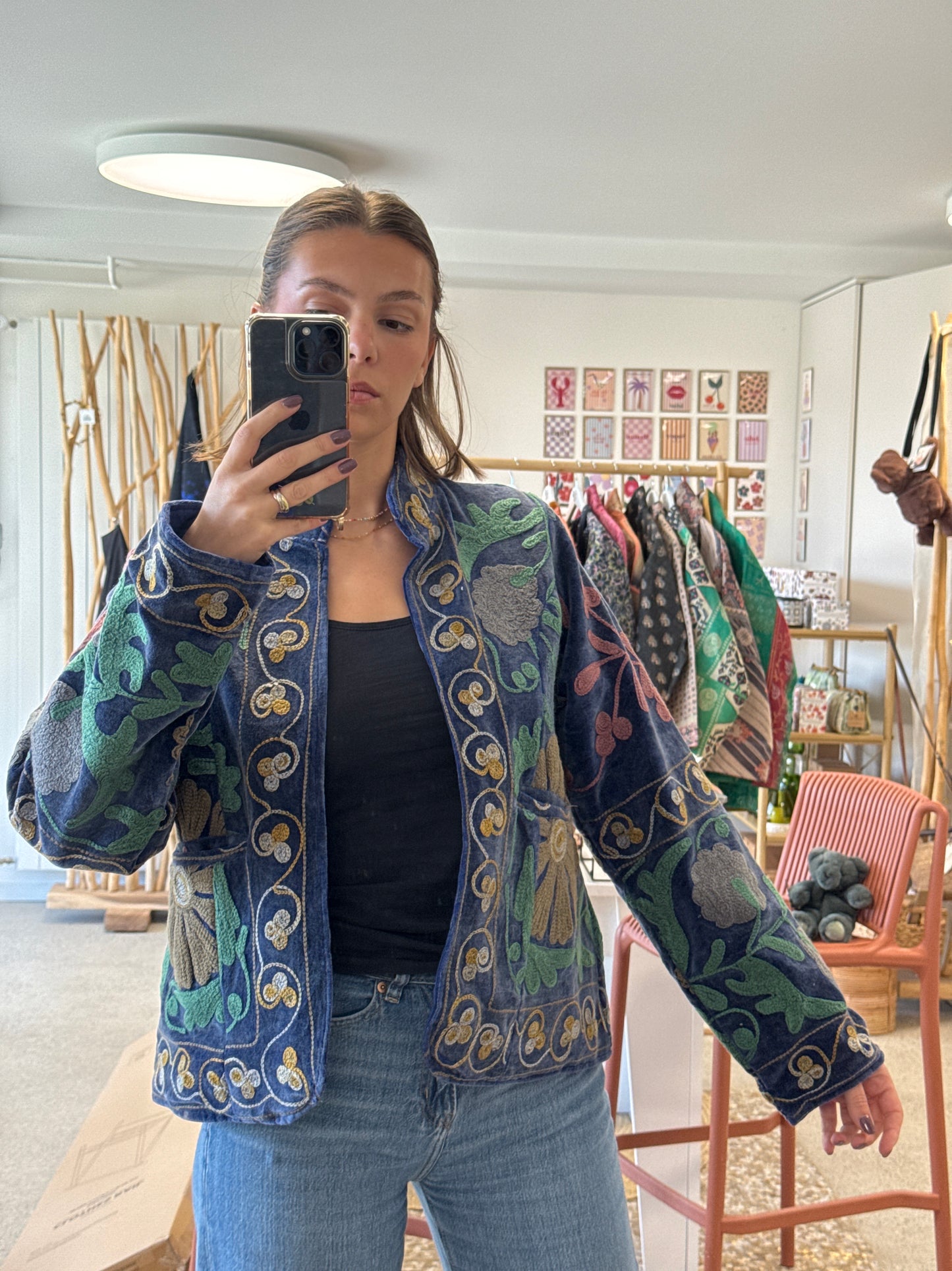 Veste - Velours brodé