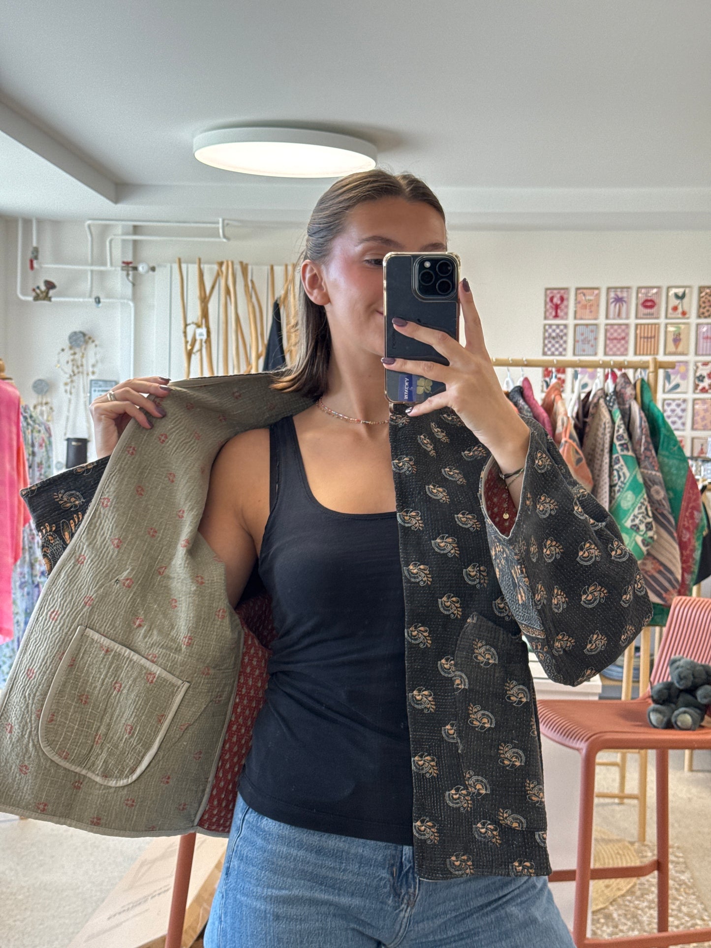 Veste courte - kantha vintage