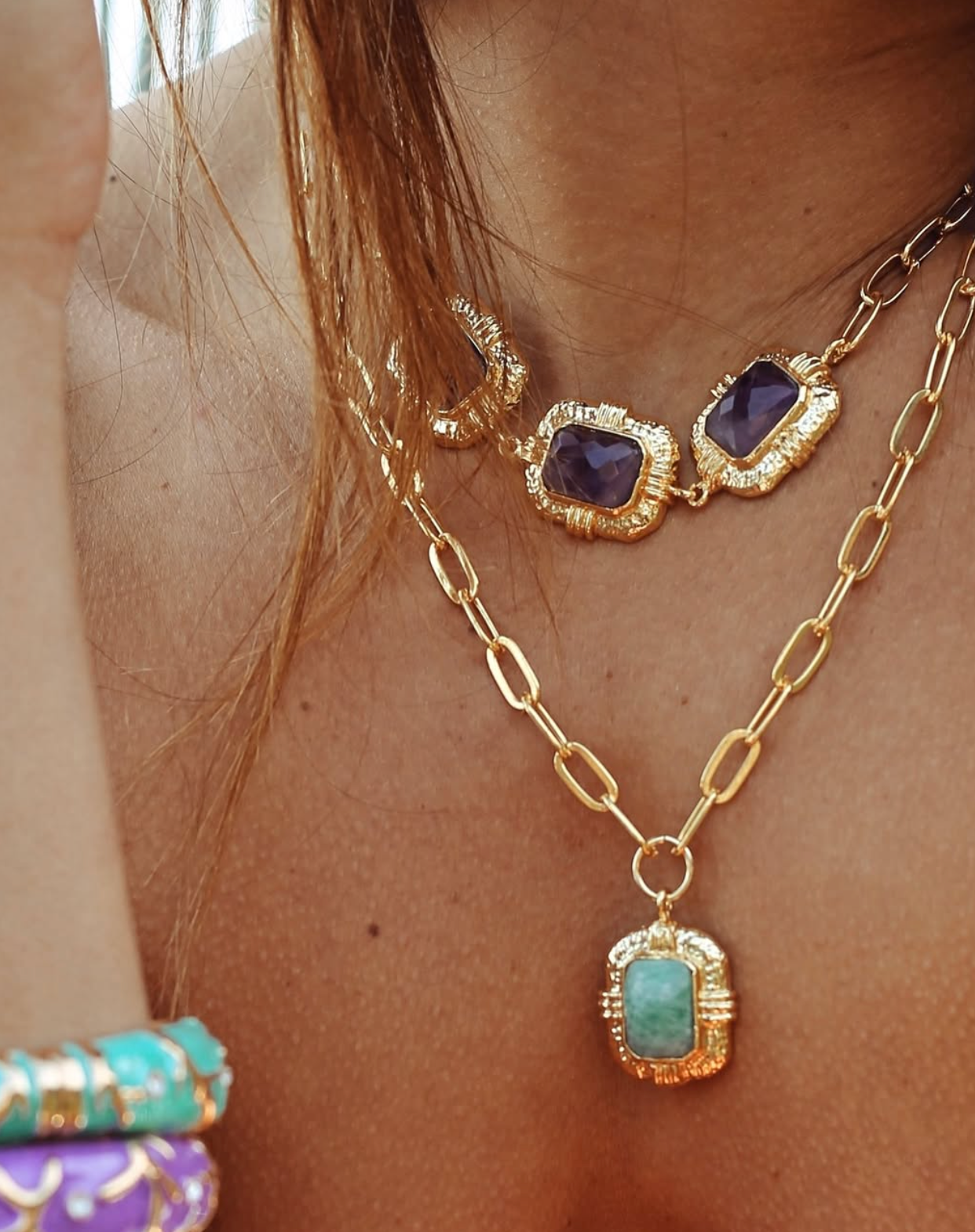 Collier Pendentif - 3 couleurs