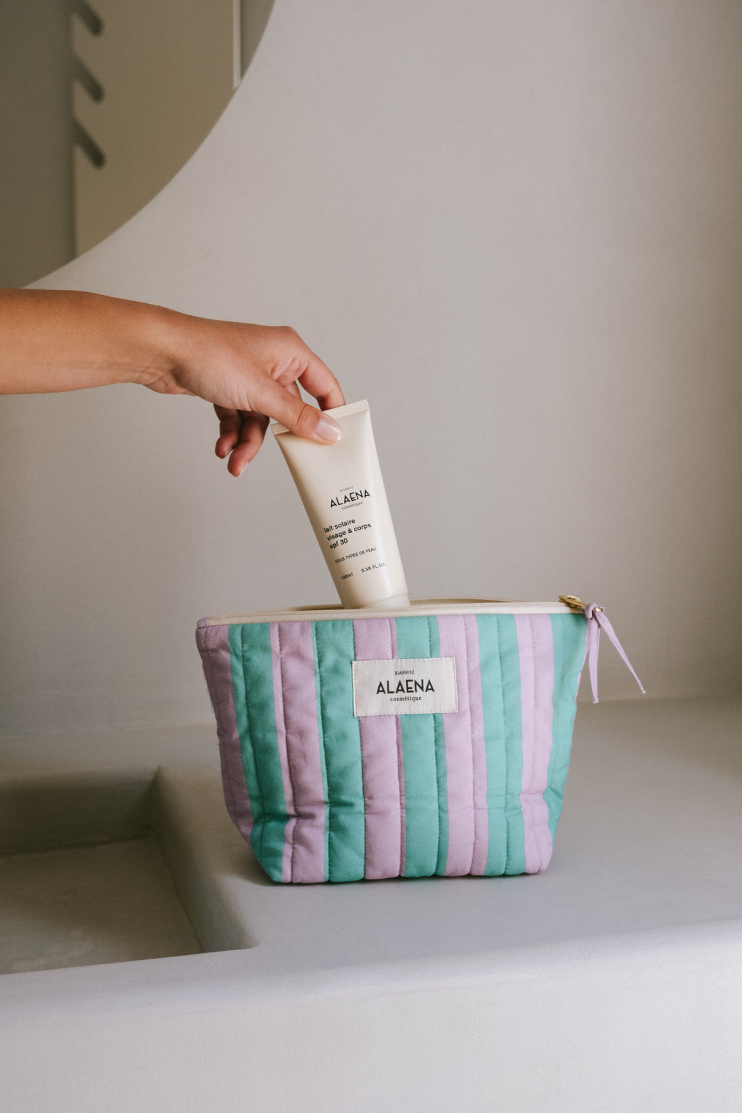 Trousse Matelassé en coton bio