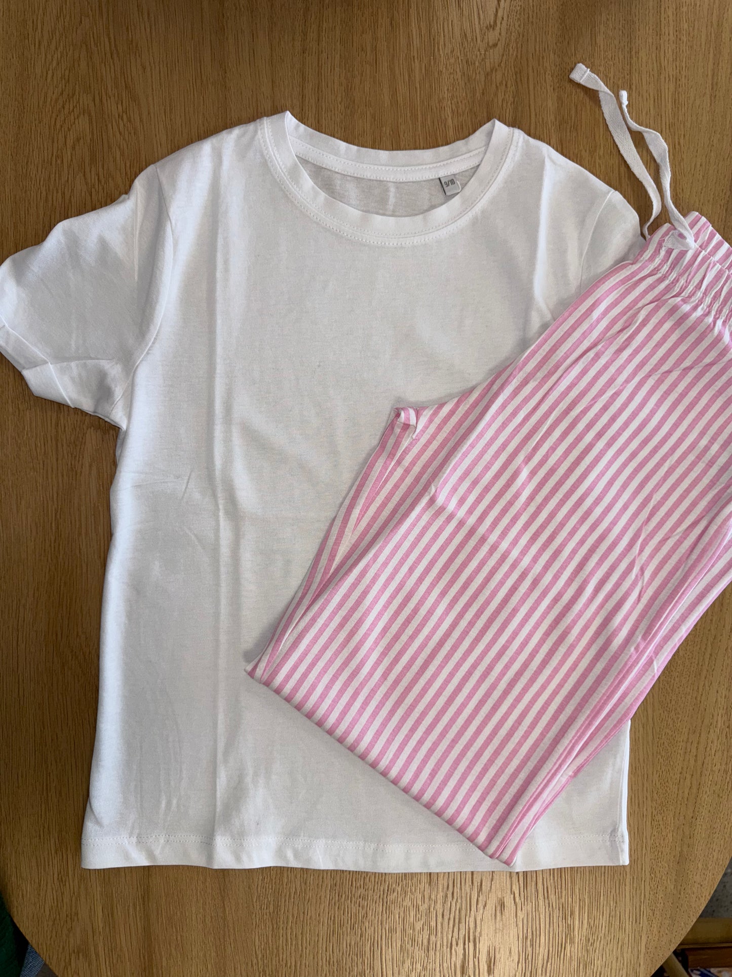 Ensemble pyjama rayé rose