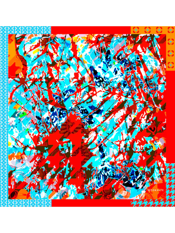 Carré de soie - 90 x 90