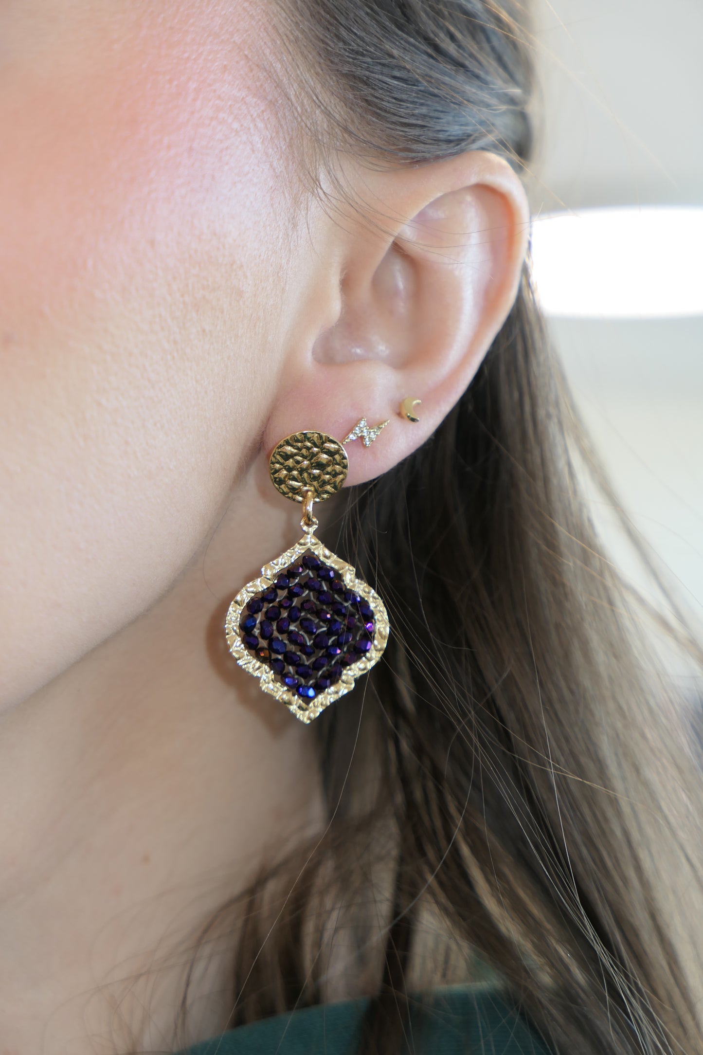 Boucles d'Oreilles Mini Diamante