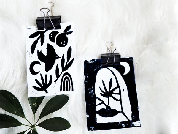 DIY - Mes cartes en linogravures