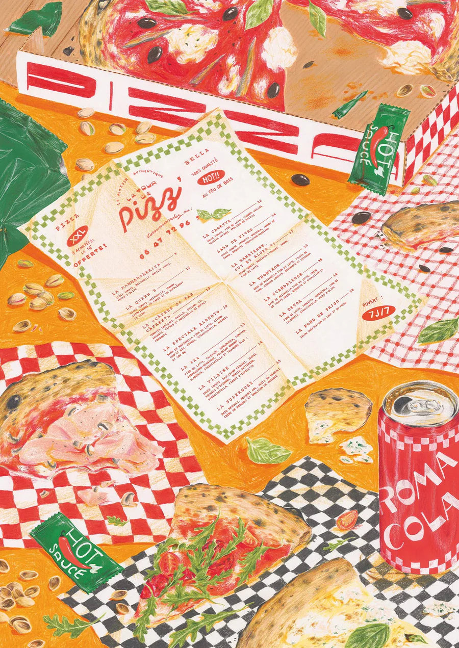 Puzzle Pizza à emporter - 1000 pcs