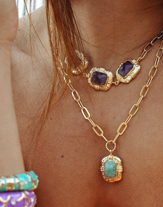 Collier Pendentif - 3 couleurs