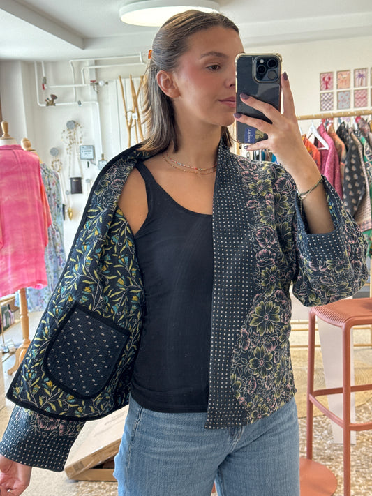 Veste courte - kantha vintage