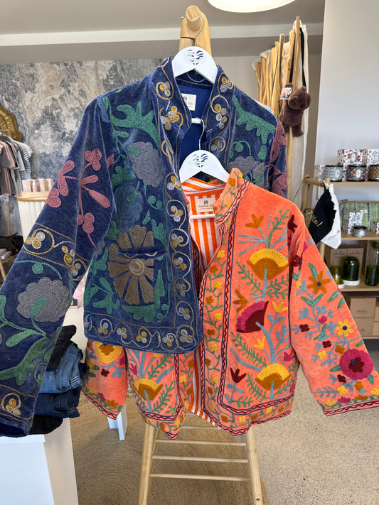 Veste - Velours brodé