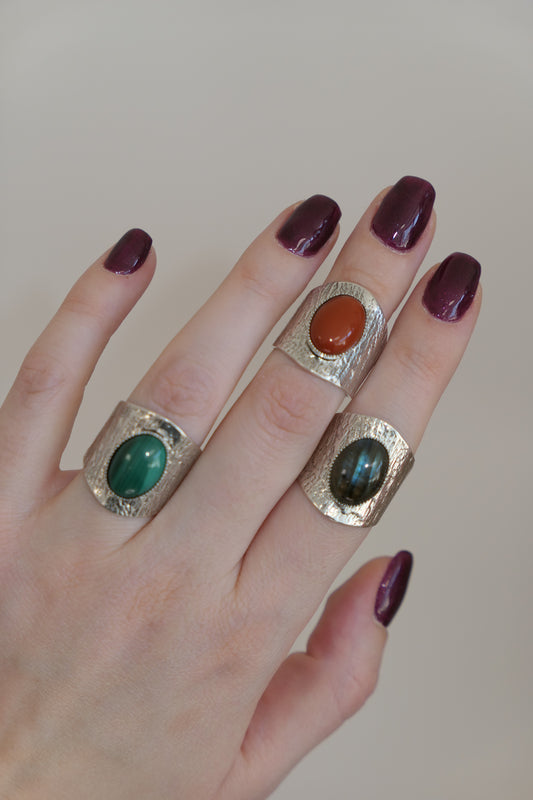 Bague - Jade Argent