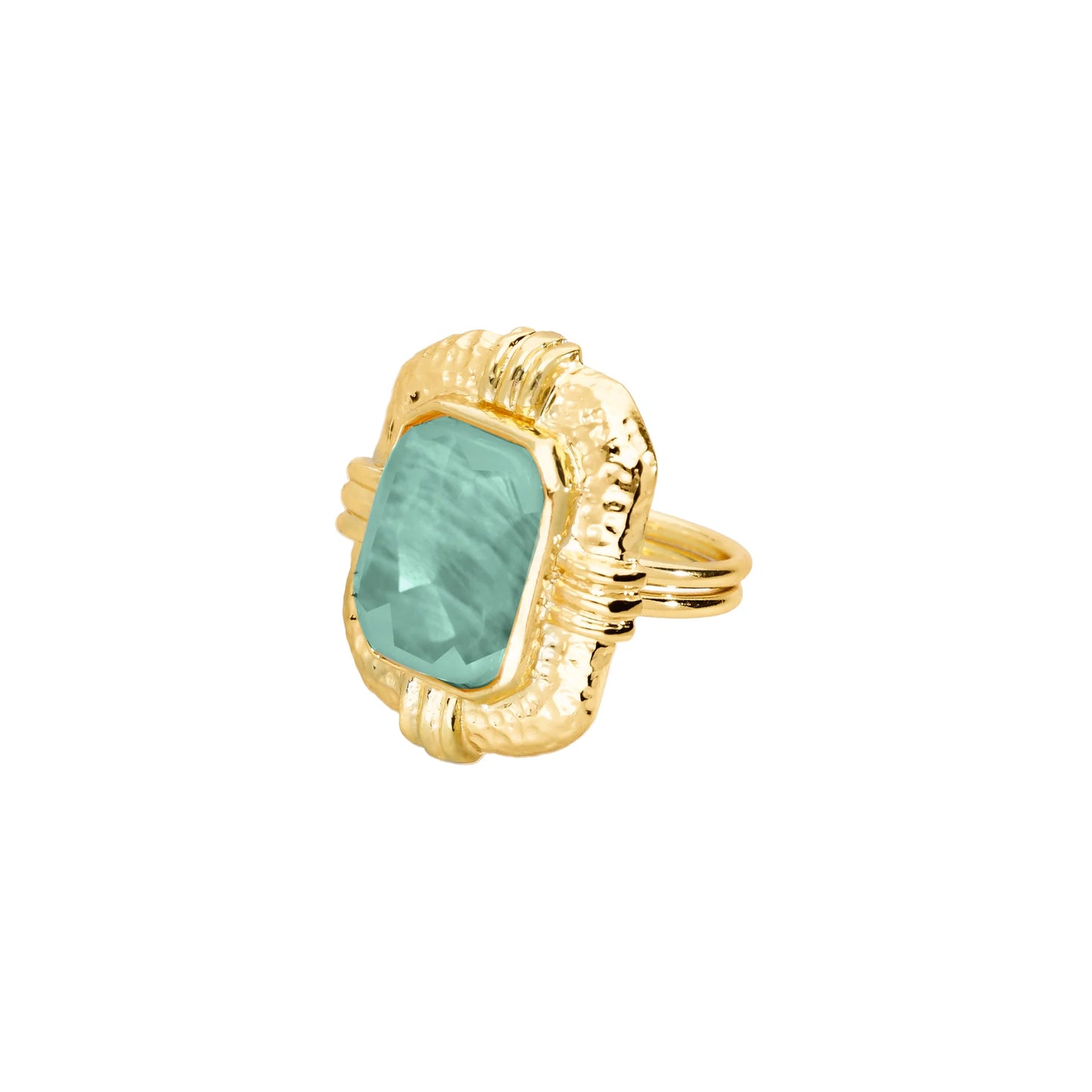 Bague à pierre - 3 couleurs
